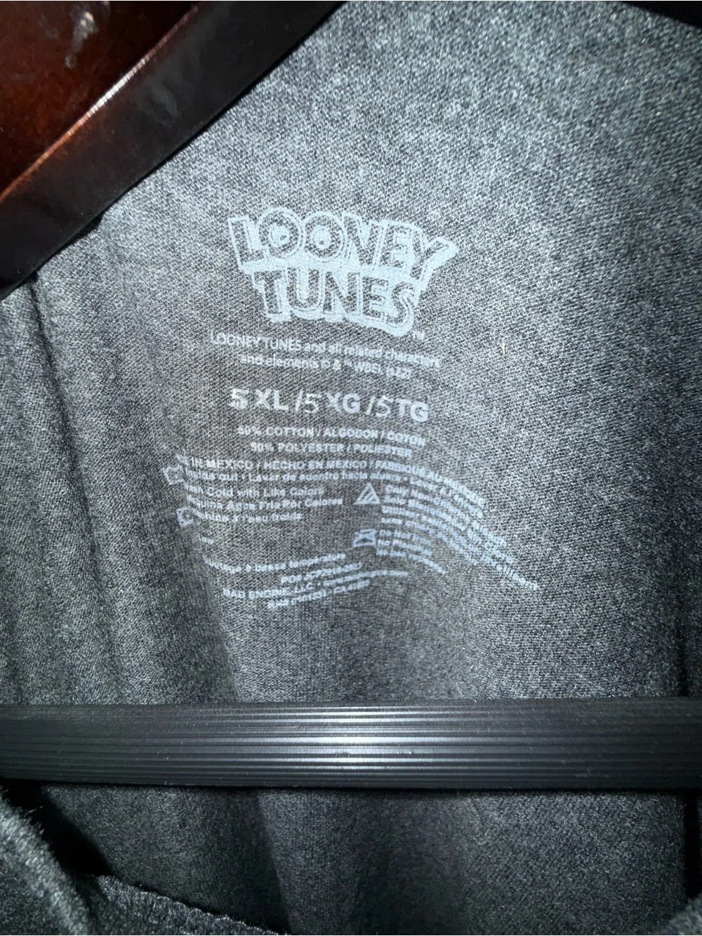 Dark Gray Looney Tunes Character Graphic Tee